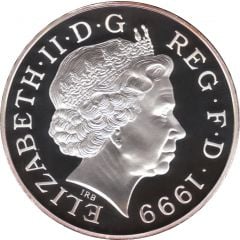 5 Pounds - Elizabeth II Millennium, Silver Proof