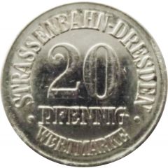 20 Pfennig - Hülfert Strassenbahn-Dresden