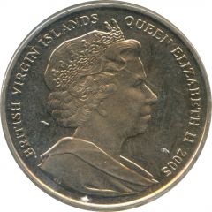 1 Dollar - Elizabeth II 2 Dolphins