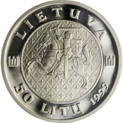 50 Litų Kęstutis, the Grand Duke of Lithuania