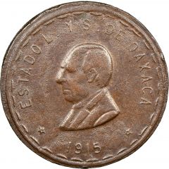 20 Centavos Provisional Government, Curved Bottom, with TM