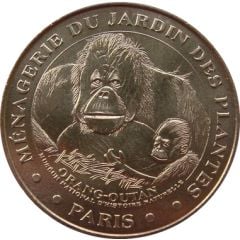 Monnaie de Paris Tourist Token - Paris Ménagerie du jardin des plantes - Orang-outan