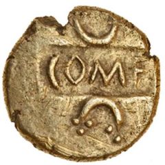 Gold ¼ Stater - Verica Verica Selsey Crescents