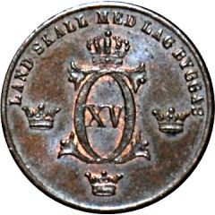 1/2 Öre - Carl XV