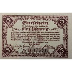 5 Pfennig Einkaufsvereinigung der Kaufleute des Mansfelder Gebirgs- und Seekreises