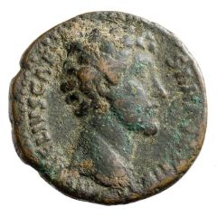 As - Marcus Aurelius TR POT III COS II PIETAS S C, Pietas