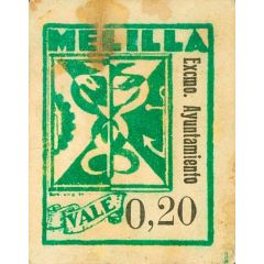 0.20 Pesetas Melilla