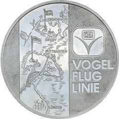 Medal - Vogelfluglinie ferry line `Theodor Heuss`