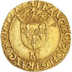 1/2 Gold Ecu - Francis I 9th type