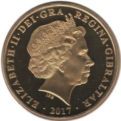 1 Crown - Elizabeth II House of Windsor, Gold plated, Rhodium gilded