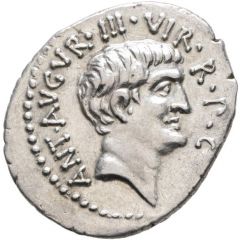 Denarius - Mark Antony ANT•AVGVR•III•VIR•R•P•C / IMP•TER