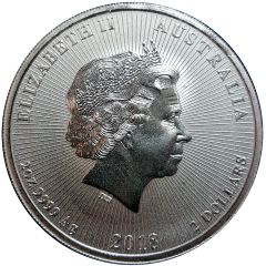 2 Dollars - Elizabeth II 4th Portrait - Koala with Cub - Silver - High Relief