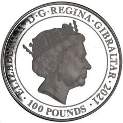 100 Pounds - Elizabeth II Elizabeth II and the Lion