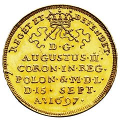 Dwudukat - August II Mocny Drezno mint
