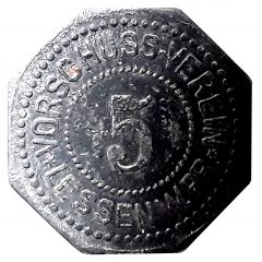 5 Pfennig - Lessen