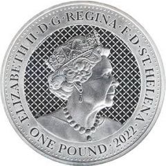 1 Pound - Elizabeth II Cash India Wildlife: Rhino