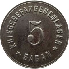 5 Pfennig - Sagan Kriegsgefangenenlager