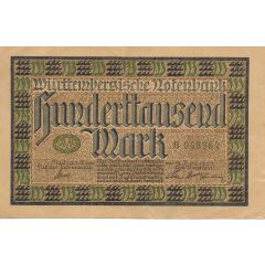 100 000 Mark Württembergische Notenbank
