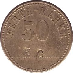50 Pfennig Werth-Marke, Countermarked `H.G.`