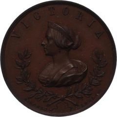 Medal - Victoria First Volunteer Court; Pinches, bronze