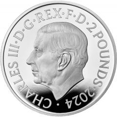 2 Pounds - Charles III Robin Hood, Silver Proof