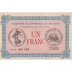 1 Franc - Chambres de Commerce de Belfort