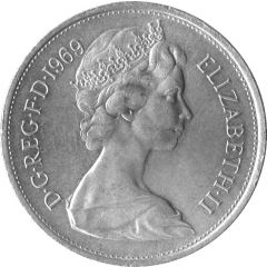 10 New Pence - Elizabeth II 2nd portrait