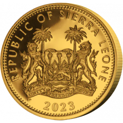 10 Dollars Egyptian Goddess Isis, gilded