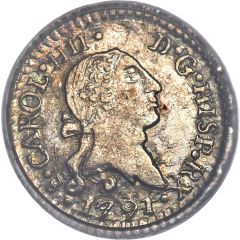 1/4 Real - Carlos IV bust of Carlos III, CAROL IIII