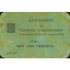 1 Peseta Vilanova d`Escornalbou