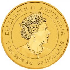 50 Dollars - Elizabeth II 6th Portrait - Year of the Ox - Gold Bullion Coin
