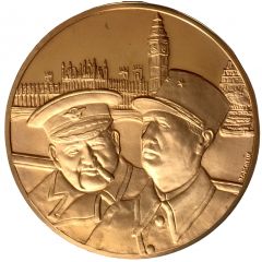 Medal - Charles de Gaulle 1940 - De Gaulle et Churchill