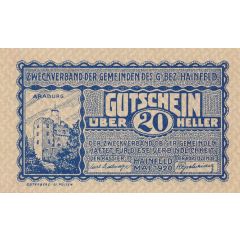 20 Heller Zweckverband der Gemeinden des G.Bez. Hainfeld