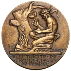 médaille d’honneur du travail E.D.F. G.D.F. sans nombre d`années
