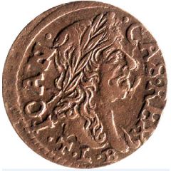 Szeląg koronny - Jan II Kazimierz Waza Ujazdów mint