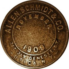 Token - Allen Schmidt and Co. - Don`t Worry Club Utica, New York