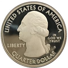 1/4 Dollar `Washington Quarter` Everglades National Park, Florida - Silver Proof