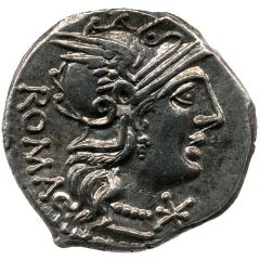 Denarius C. Numitorius, ROMA / C•NVMITORI