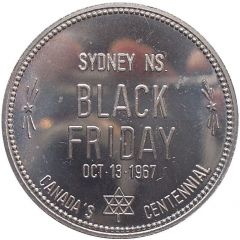 Medal - Black Friday Sydney, Nova Scotia