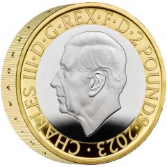2 Pounds - Charles III Edward Jenner, Silver Piedfort