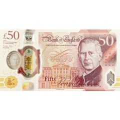 50 Pounds - Charles III Alan Turing, polymer
