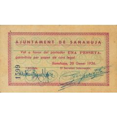 1 Peseta Sanahuja
