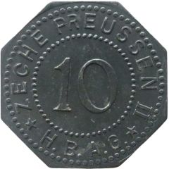 10 Pfennigs - Lünen Zeche Preussen II H.B.A.G.