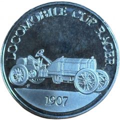 Franklin Mint - Collection of Antique Car Coins - Series 1 Locomobile Cup Racer