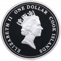 1 Dollar - Elizabeth II 85th Birthday of Pope John Paul II