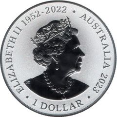 1 Dollar In the name of Elizabeth II, 6th Portrait - Southern White Rhinoceros