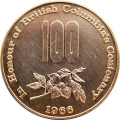 Medal - British Columbia`s Centenary and Canadian Confederation