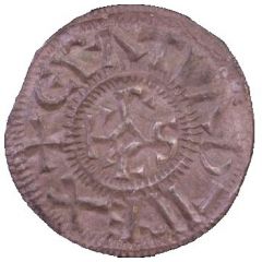 Denier - Charles II Nantes mint