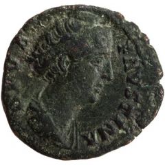Dupondius - Faustina the Elder AETERNITAS S C, Juno