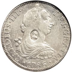 1 Dollar - George III Type I countermark, oval